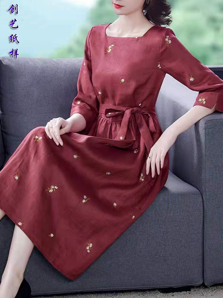 裁缝版图棉麻连衣裙女装创艺纸样