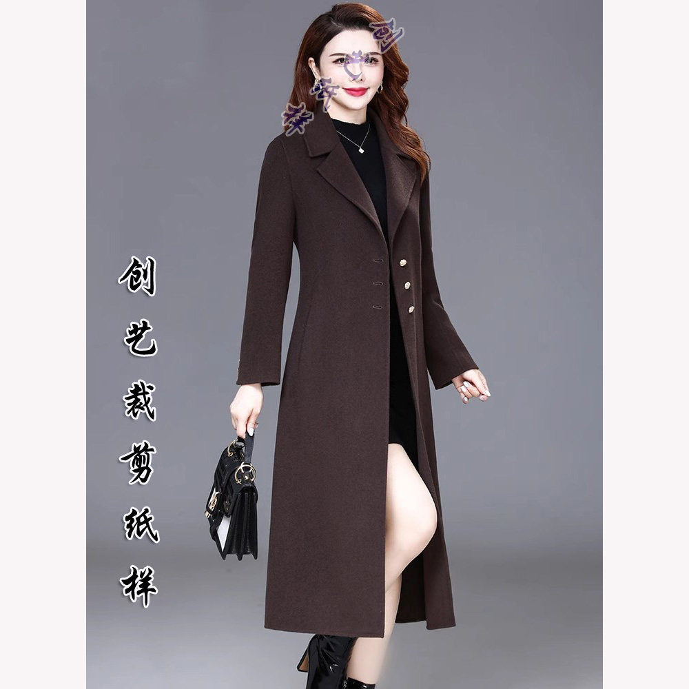 裁缝纸样E276外套中长款秋冬新款修身双面羊绒羊绒毛呢大衣女新品,个性定制/设计服务/DIY,围巾定制/加工,淘宝优惠券,粉丝福利购,淘宝优惠卷