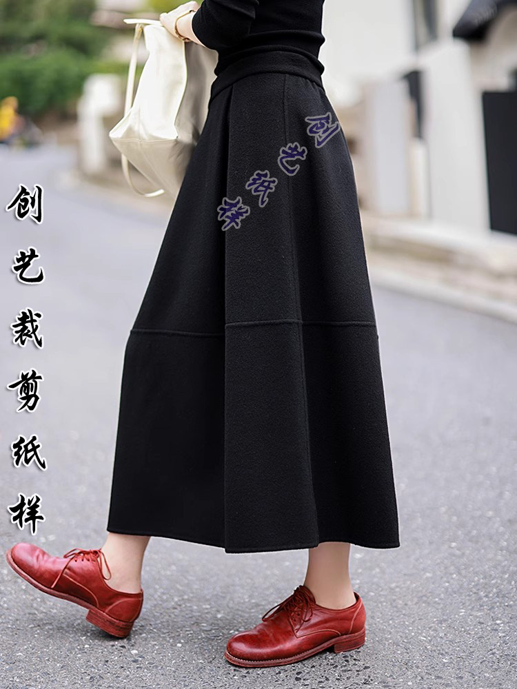 做衣服N361秋新品羊毛双面羊绒长裙显瘦百搭半身裙秋冬女纸样大全,个性定制/设计服务/DIY,围巾定制/加工,淘宝优惠券,粉丝福利购,淘宝优惠卷