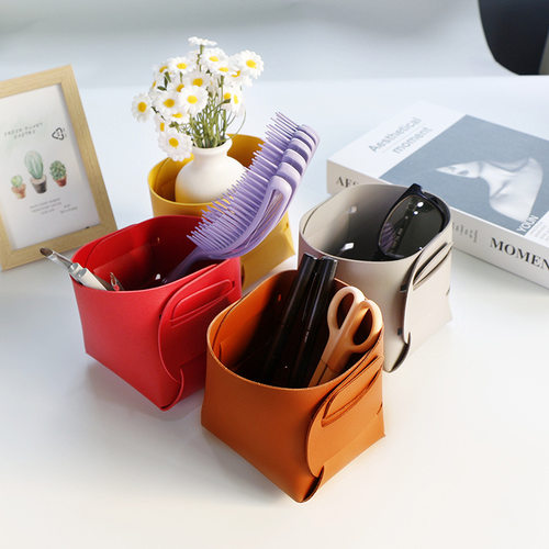 通用收纳盒PU一体成型定制简约