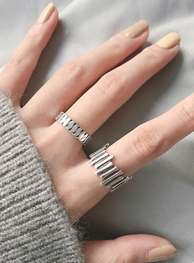 时尚个性风小众设计韩版蹦迪戒指