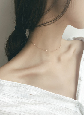 choker少女心韩国短款细项链