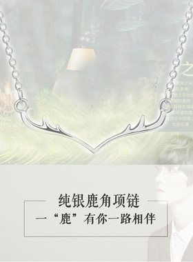 生日韩国鹿晗甜美风森系锁骨链
