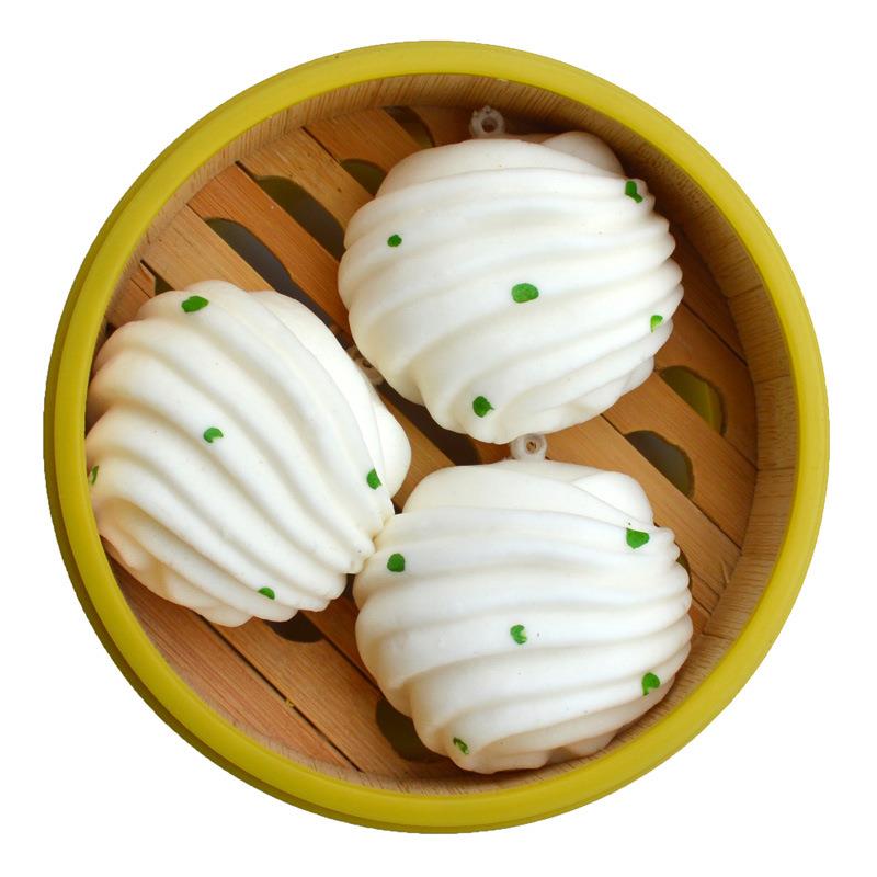 慢回弹仿真花卷面包模型解压减压玩具钥匙扣挂件仿真蒸笼食玩