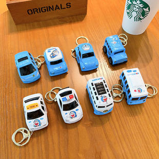 小礼品学生书包挂件钥匙扣卡通可爱叮当猫小汽车玩具创意情侣
