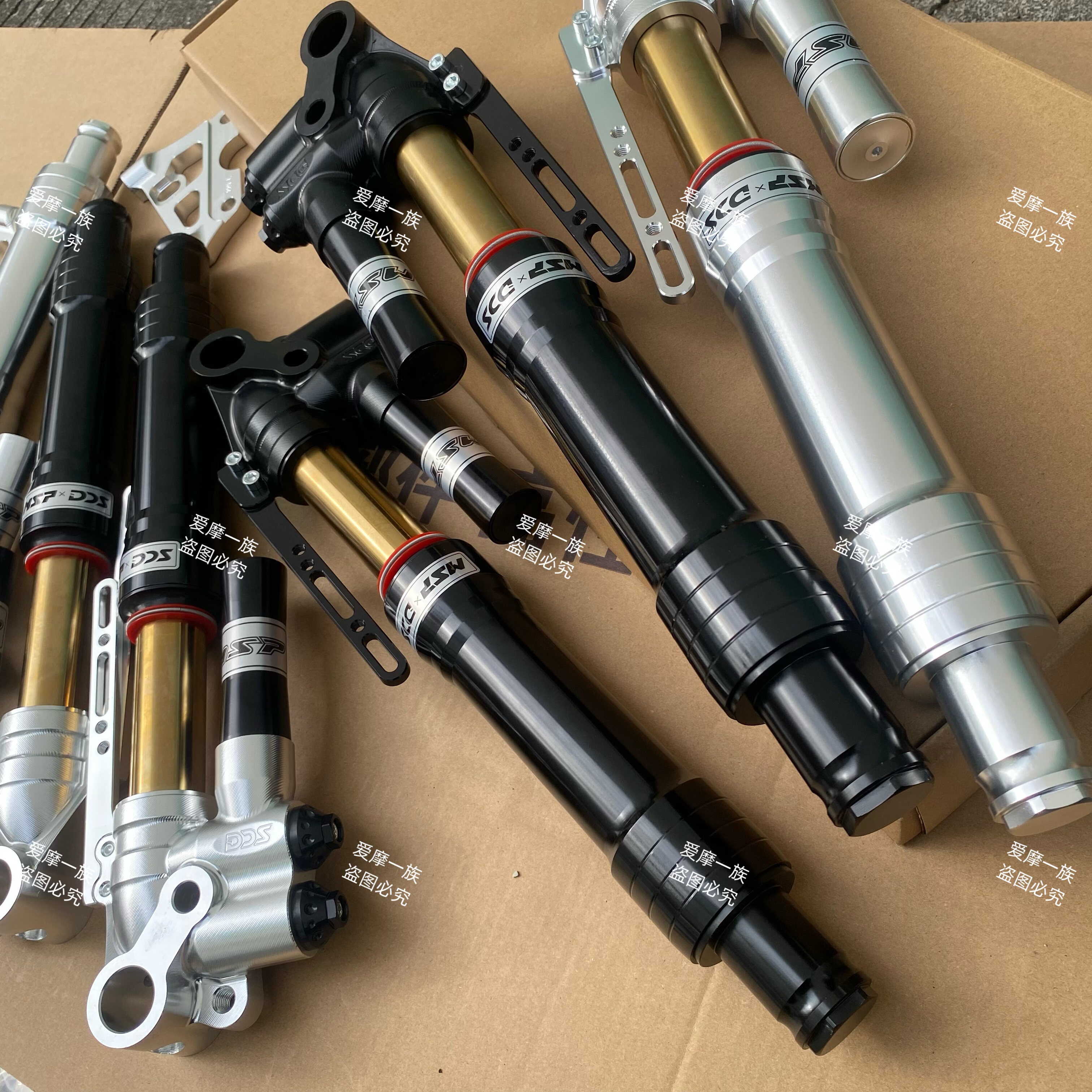 UF2国产MSP倒置30 31 33芯小牛N九号E/N/M/劲战前减震带钢印金管