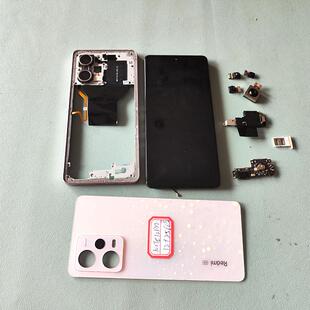 适用于 红米note12Pro 屏幕总成带框 中框 后盖 摄像头 卡托 尾插