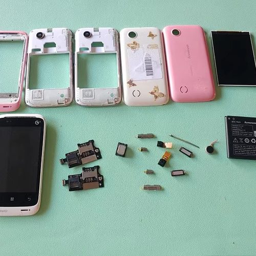 适用于 联想 A288T 总成带框 后盖 后框 卡槽 摄像头 按键 电池