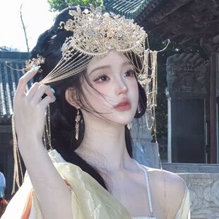 大唐发冠富贵发钗金缕衣国风经典纯手工古风古典汉服唐制明制配饰