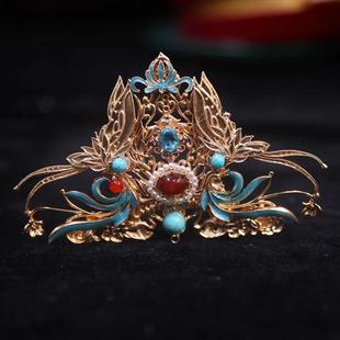 汉服发冠原创古装夏日头饰仙侠圣母发簪古风发饰精品爆款