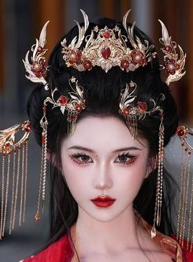 古风仙侠圣母发簪发冠汉服套装