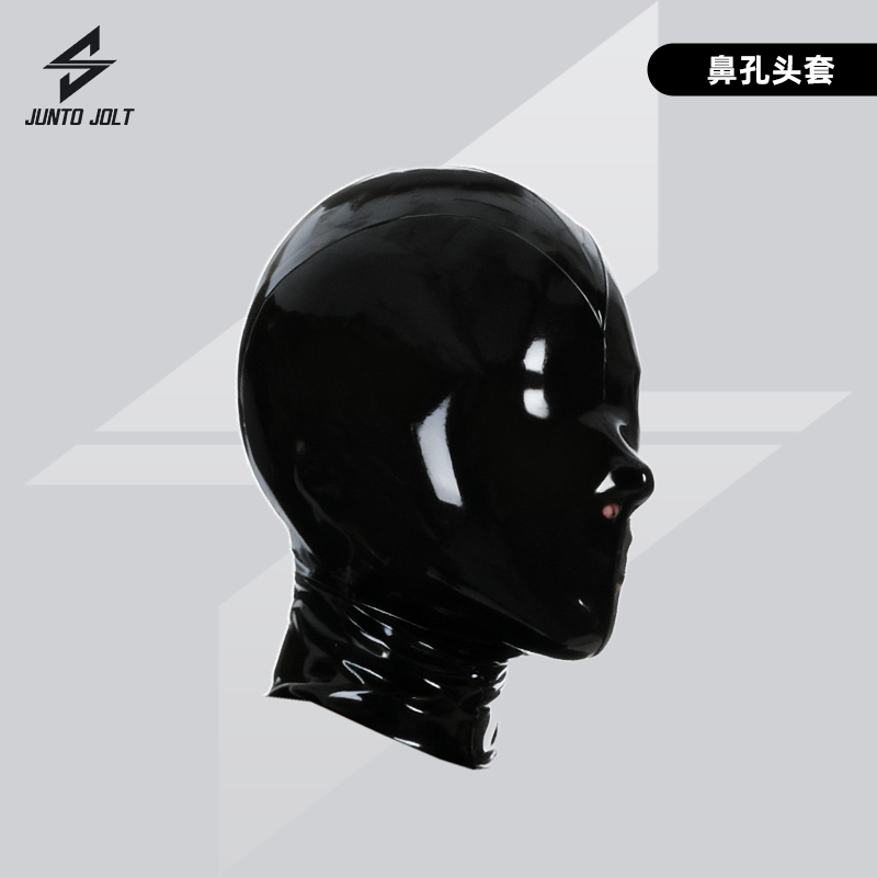 JUNTO JOLT男士乳胶头套latex英国4D RR胶片 JJ胶衣cos头套