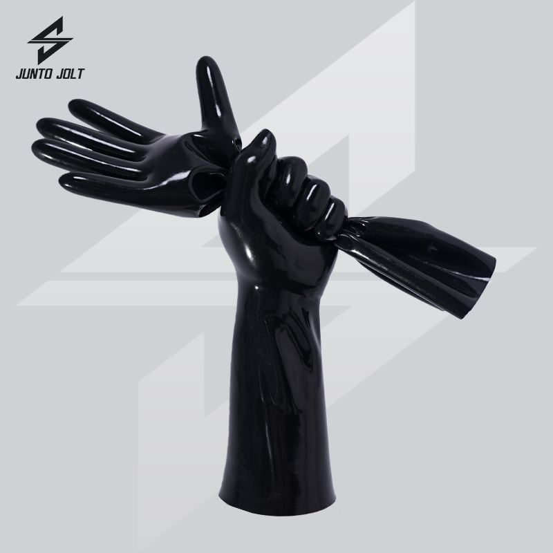 JUNTO JOLT男士乳胶衣手套量身定制latex紧身手套