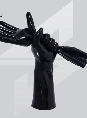 JUNTO JOLT男士乳胶衣手套量身定制latex紧身手套