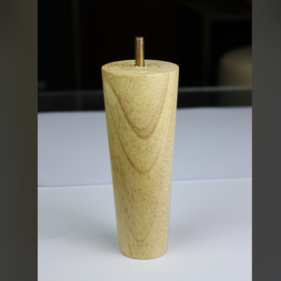 手工DIY家具实木橡胶木圆椎脚