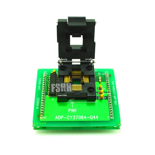 ADP-CY37064-Q44烧录座烧写座适配座河洛ALL-11座QFP44转DIP40