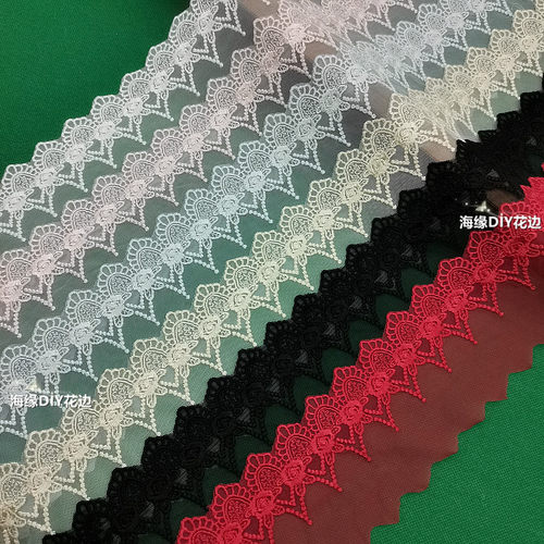 手工DIY日版彩色蕾丝花边宽8cm