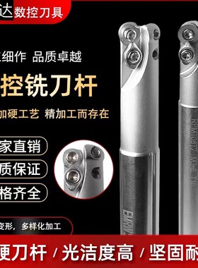 数控铣刀杆EMRW厚款R4白色加硬抗震数控刀杆100L-200L圆鼻铣刀杆