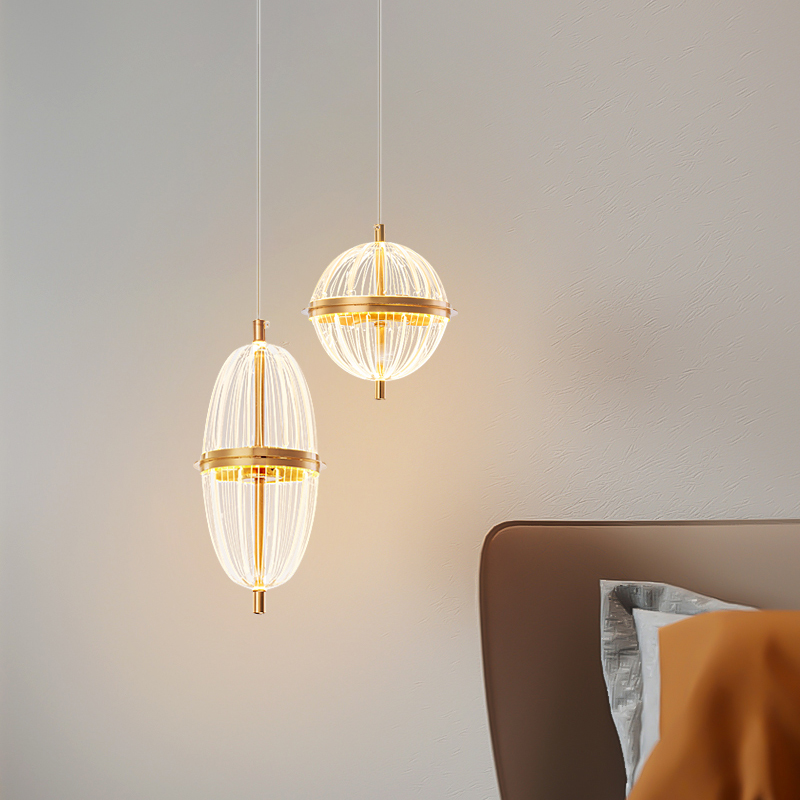 法式轻奢床头吊灯卧室吊线灯