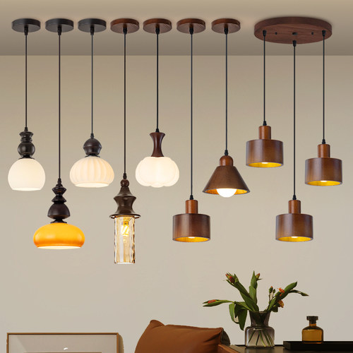 中古风卧室床头小吊灯