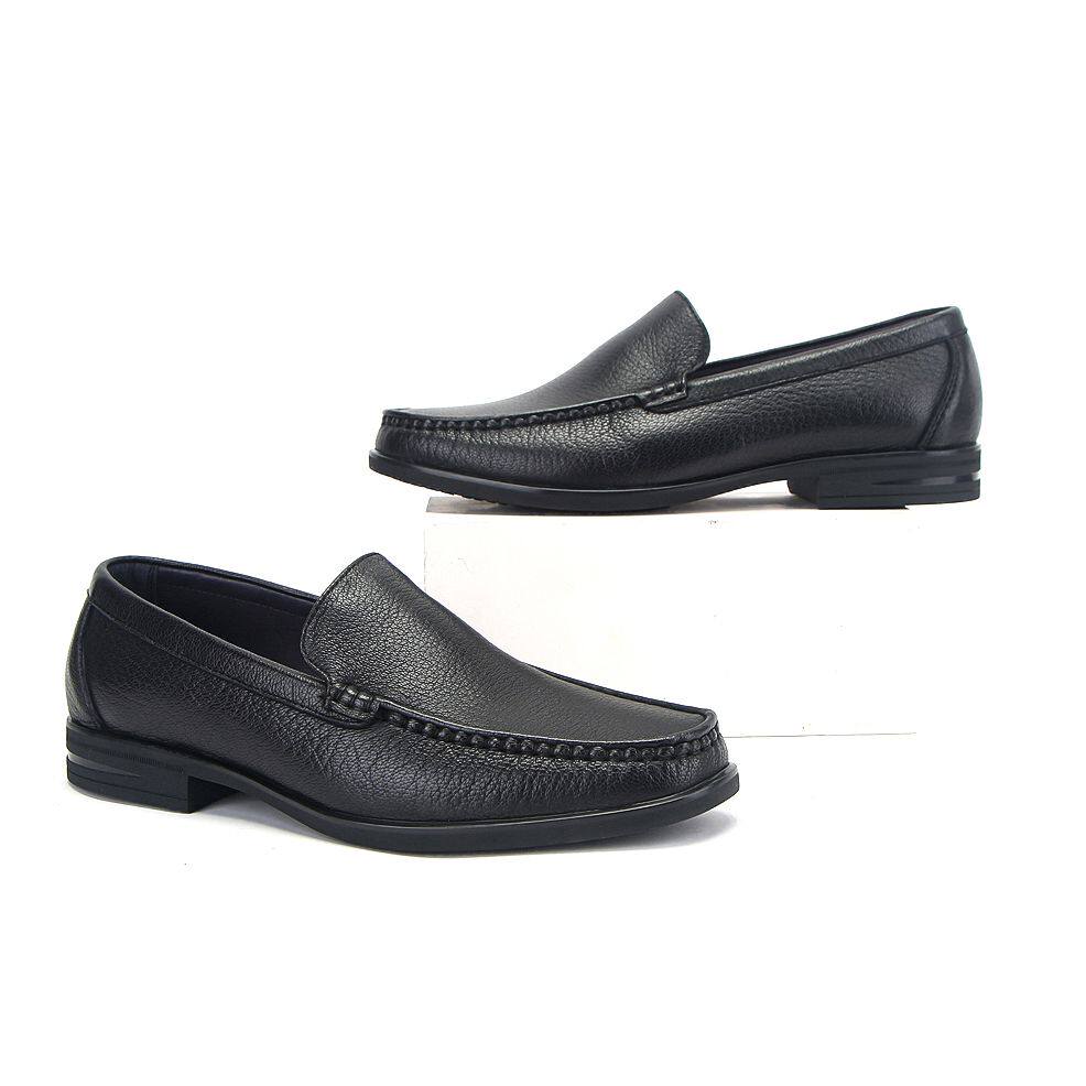 鹿皮光面软底软面套脚四季休闲鞋鹿皮男鞋商务休闲