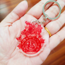 学校毕业开学礼品 亚克力卡通钥匙扣 橘子剪纸 天津剪纸窗花周边