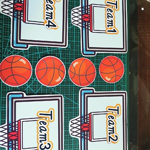 新英语公开课体育运动系列篮球和球筐奖励加分机制比赛评分下组PK