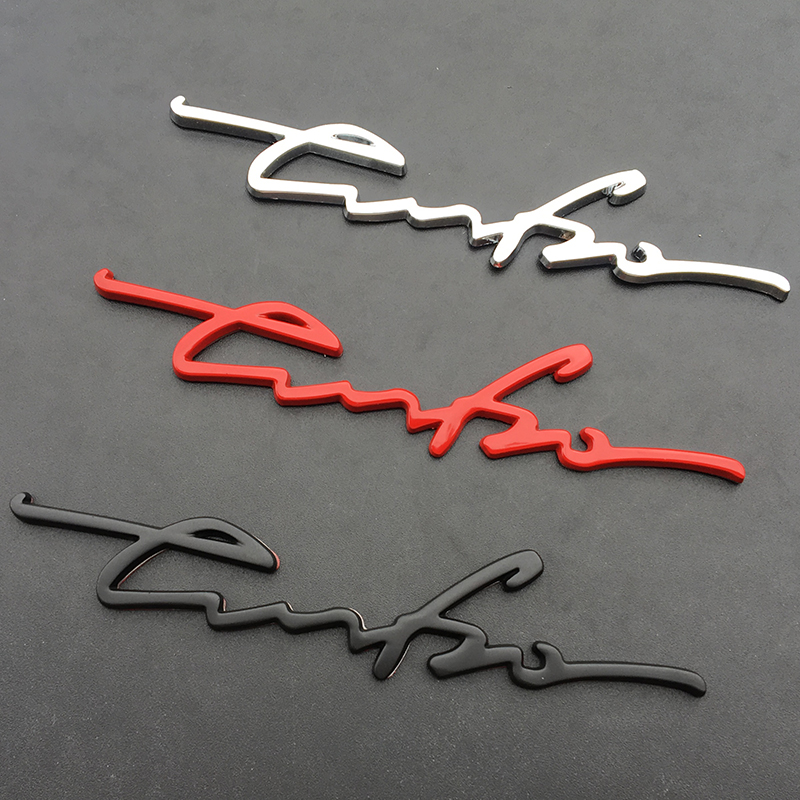 个性金属改装turbo运动字标汽车