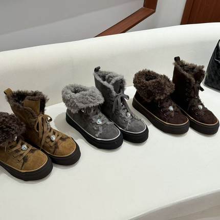 H55女鞋科特风暴2025冬季新款两穿系带冬季加棉超好穿休闲板鞋