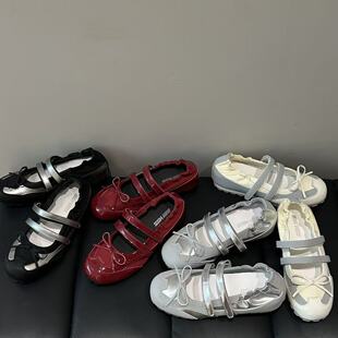 H55女鞋26春夏新款甜酷时尚百搭隐形增高单鞋蝴蝶结玛丽珍德训鞋