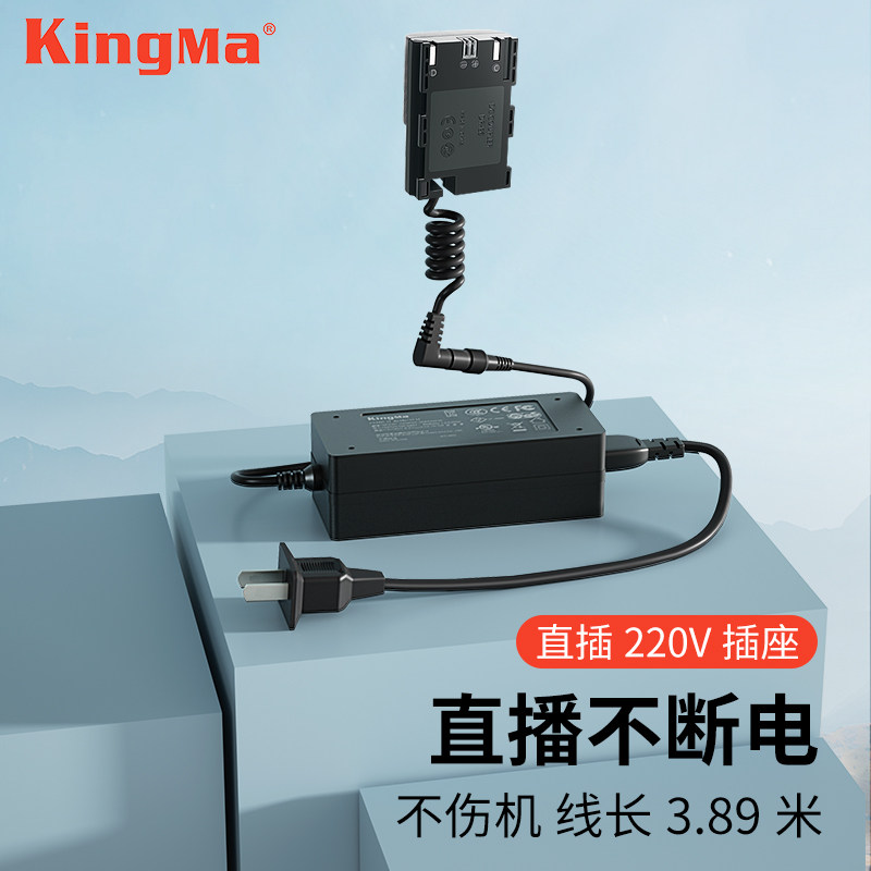 假电池外接电源适用于佳能单反5D4相机90D 6D2 90D直播续电R5 R6