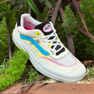 范斯vans 缓震白蓝色VN0A5JIAWTM wayvee低帮耐磨滑板鞋