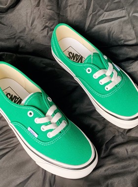 现货vans范斯authentic低帮绿色安纳海姆男女帆布鞋VN0A38ENVKZ