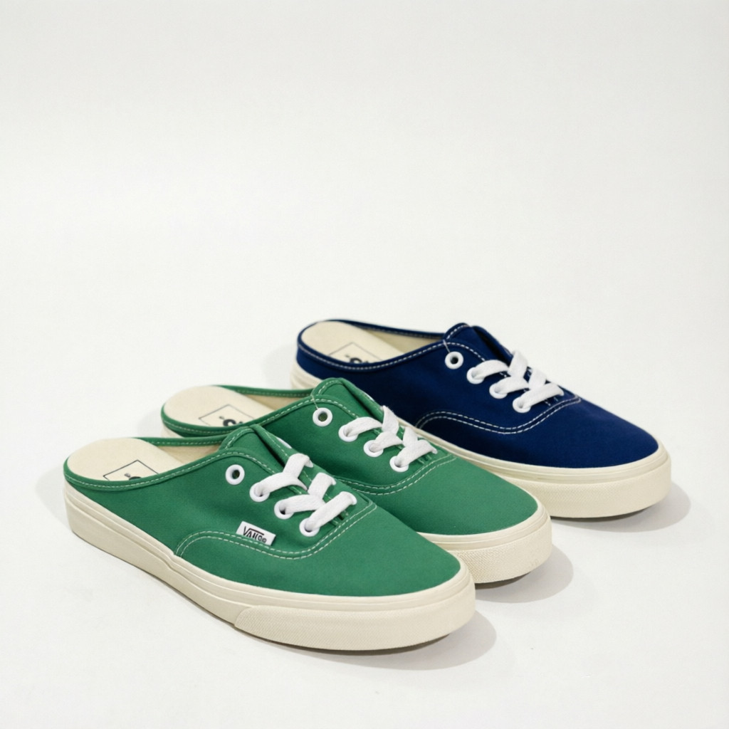 范斯vans authentic mule低帮帆布半拖一脚蹬男女同款VN0A54F72BK