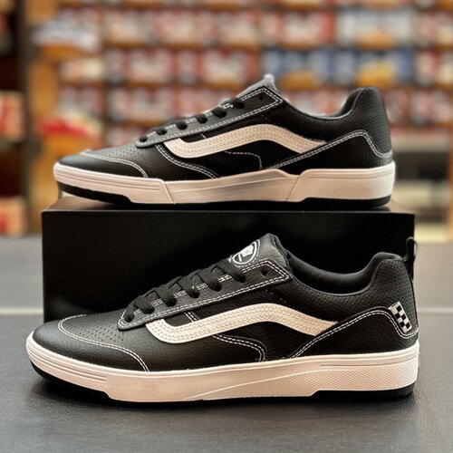 范斯vans zahba skate防滑耐磨低帮黑色滑板鞋VN0007QQBZW