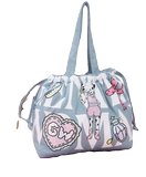 Флисовая демисезонная джинсовая вместительная и большая сумка на одно плечо, Таиланд