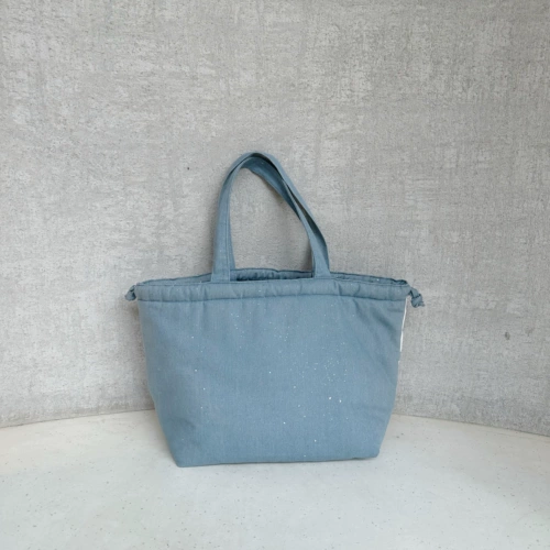 Флисовая демисезонная джинсовая вместительная и большая сумка на одно плечо, Таиланд