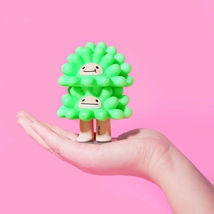 散货超级植物RELAX放青松潮玩手办雪松桃子玩具公仔盲盒桌面摆件