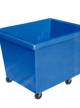 白云AF08218玻璃钢布草车 毛巾收集车 洗衣房清洁推车