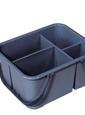 白云AF08407清洁篮 酒店宾馆手提四格杂物框 物业保洁清洁收纳篮