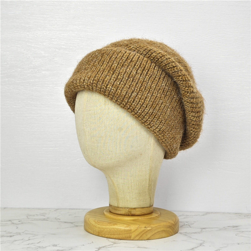 ins毛线帽子秋冬季保暖护耳针织帽韩版宽松大头围网红堆堆帽冷帽