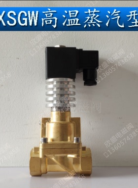 3分高压蒸汽电磁阀XSGW-10高温全铜带散热器 AC220V DC24V