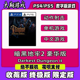 PS4 PS5游戏 暗黑地牢2 豪华版 数字版出租下载可认证限定版