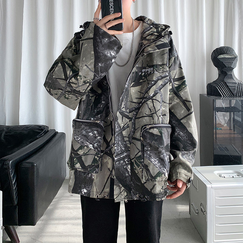 Short sentence Z 100% cotton spring casual camouflage jacket