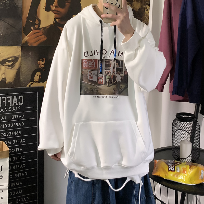 海報敏棉聚酯纖維新款印花衛衣外套