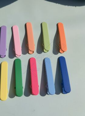 5厘米 碎发神器圆头发夹 糖果色 压夹 发夹侧边刘海夹diy头饰