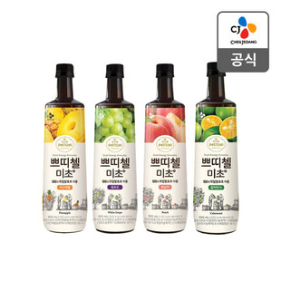 韩国CJ布蒂浓缩果汁醋果醋发酵醋水果味青葡萄菠萝味900ml 3瓶装