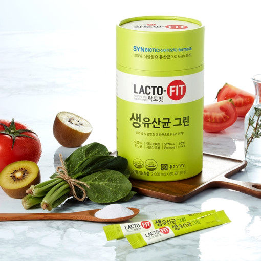 【韩国直邮】正品钟根堂乳酸菌纯植物发酵2000mg*60条lactofit