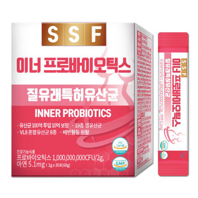 韩国直邮SSF Inner Probiotics乳酸菌混合VL8益生菌17种百亿含锌
