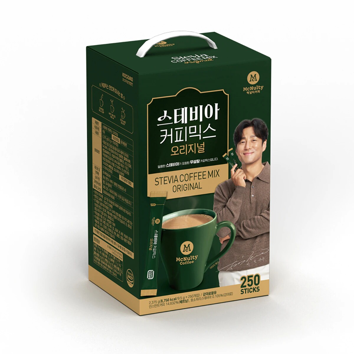 韩国直邮McNulty速溶咖啡0糖甜叶菊代糖原味榛子味250条无负担